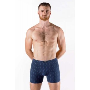 Pánske boxerky s dlhšou nohavičkou Gina - barva:GINDCMDBM/sladké drievko/modrá, velikost:XL/XXL