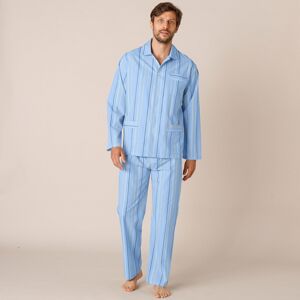 Blancheporte Pruhované pyžamo, popelín modrá 87/96 (M)