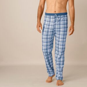 Blancheporte Súprava 2 rovných pyžamových nohavíc kocka modrá+sivá 36/38