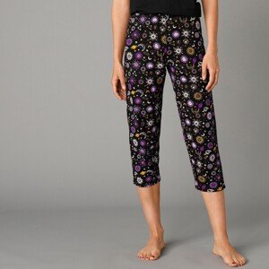 Blancheporte 3/4 pyžamové nohavice s potlačou čierna 50