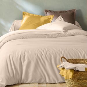 Blancheporte Jednofarebná posteľná súprava zn. Colombine z bavlny piesková napínacia plachta 120x190cm