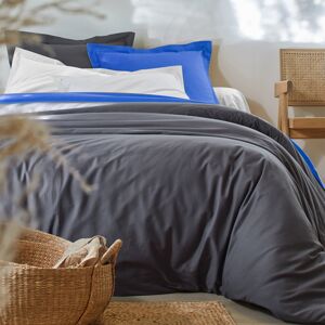 Blancheporte Jednofarebná posteľná súprava zn. Colombine z bavlny uhľová napínacia plachta 120x190cm