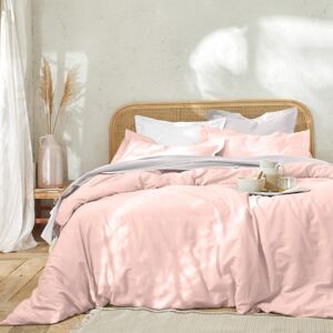 Blancheporte Jednofarebná posteľná bielizeň, bavlna ružová napínacia plachta 140x200cm
