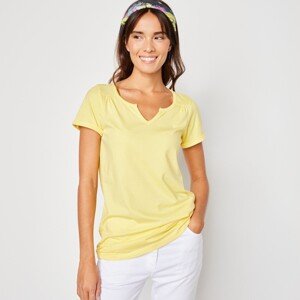 Blancheporte Jednofarebné tuniské tričko svetlo žltá 34/36