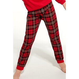 Dievčenské pyžamo Cornette 159 Young Girl - Family Time Červená 134-140