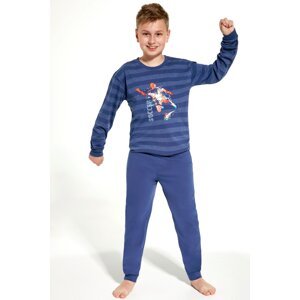 Chlapčenské pyžamo Cornette 268/135 Soccer Modrá 134-140