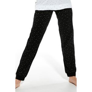 Dievčenské pyžamo Cornette 156 Star Bielo-Čierna 110-116