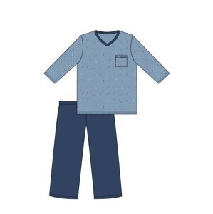 Pánske pyžamo Cornette 310/215 Oliver Modrá L