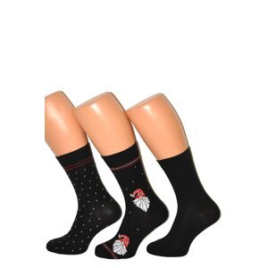 Pánske ponožky Cornette A47 Premium - 3 páry Čierna 39-41