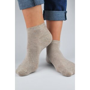 Dámske ponožky Noviti ST022 s trblietavými nitkami Béžová 35-38