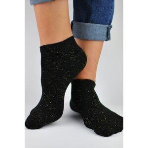 Dámske ponožky Noviti ST022 s trblietavými nitkami Čierna 39-42
