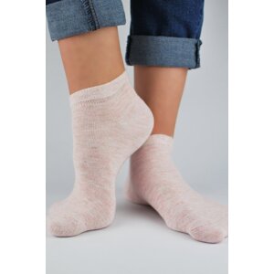 Dámske ponožky Noviti ST022 s trblietavými nitkami Ružová 35-38