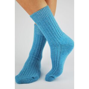 Dámske ponožky Noviti SW001 s vlnou Modrá 35-38