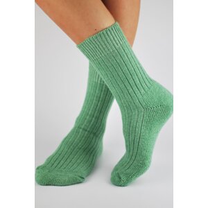 Dámske ponožky Noviti SW001 s vlnou Mätová 39-42