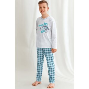 Chlapčenské pyžamo Taro 2650 Mario Sivá 86