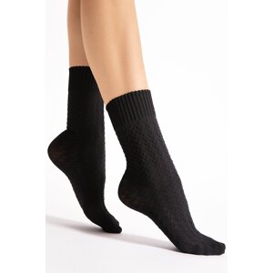 Dámske silonkové ponožky Fiore Furka pass - 60 DEN Čierna Uni