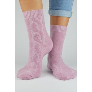 Dámske ponožky Noviti SW002 vlnené Ružová 35-38