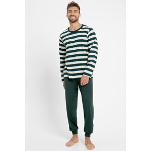 Pánske pyžamo Taro Blake - bavlna Zelená M