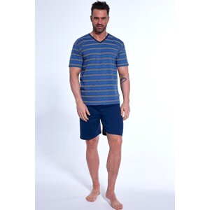 Pánske pyžamo Cornette Various 330/47 Tmavomodrá - modrá 2XL