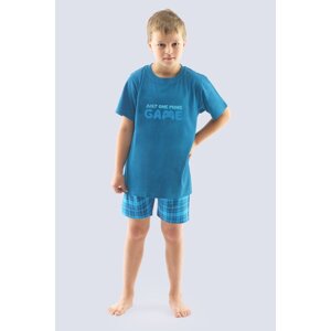 Bavlněné chlapecké pyžamo Gina 69002P Tmavomodrá 140-146